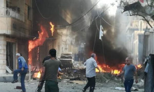 تفجير أمام كنيسة السيدة العذراء في القامشلي 11 تموز 2019 (فرات بوست)