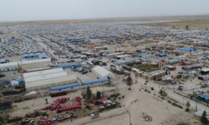 مخيم الهول للنازحين السوريين في ريف الحسكة بمناطق شمال شرقي سوريا (هاوار)
