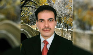 قصي الحلقي رئيس اللجان الشعبية في مدينة جاسم بدرعا (فيس بوك )