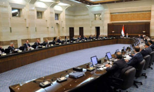اجتماع مجلس وزراء النظام السوري برئاسة عماد خميس - 29 من ايلول 2019( رئاسة المجلس فيس بوك)

