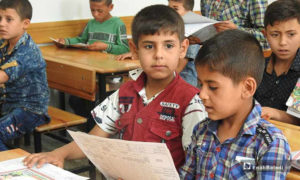 طلاب سوريون في مدارس ريف حلب الشمالي -13 حزيران- (خاص عنب بلدي)