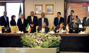 توقيع اتفاقية بين النظام السوري وإيران في العاصمة طهران 2 تشرين الثاني 2019 (سانا)