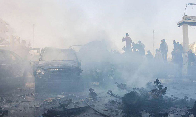 تفجير سيارة مفخخة في الباب بريف حلب الشرقي - 16 تشرين الثاني 2019 (الدفاع المدني)