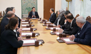 لقاء الأسد مع أعضاء المحكمة الدستوري العليا- 13 ايار 2018 (رئاسة الجمهورية السورية)

