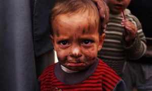 طفل سوري في مخيم للنازحين (Getty)
