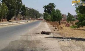 مدخل بلدة اليادودة بريف درعا في حزيران 2019 (درعا اليوم)