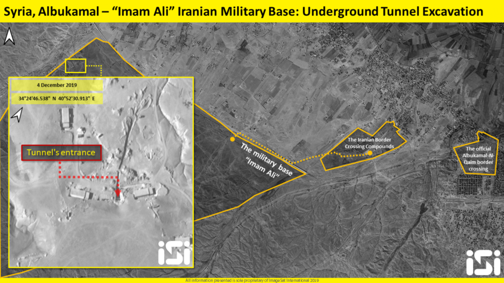 صور قاعدة "الإمام علي" الإيرانية قرب البوكمال - 4 كانون الأول 2019 (ISI)