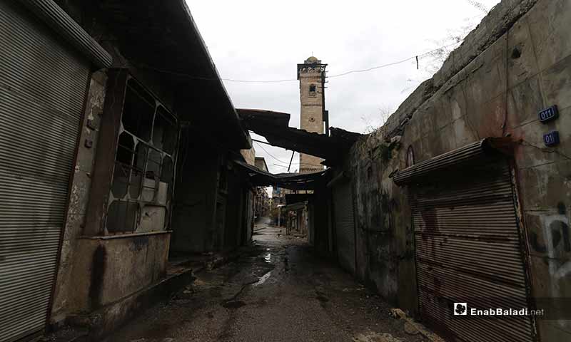 مدينة معرة النعمان بريف إدلب الجنوبي خالية من سكانها بسبب التصعيد العسكري من النظام وروسيا 29 كانون الأول 2019 (عنب بلدي)