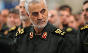 قائد فيلق القدس التابع للحرس الثوري الإيراني قاسم سليماني
