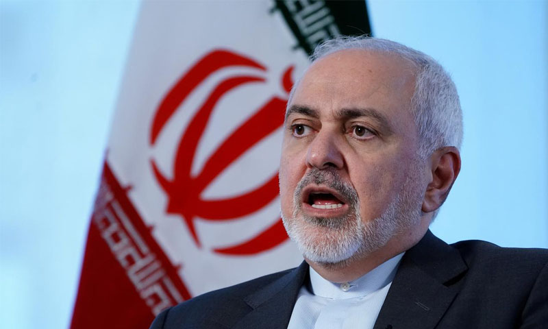 وزير الخارجية الإيراني، محمد جواد ظريف في نيويورك -24 نيسان 2019 (رويترز)