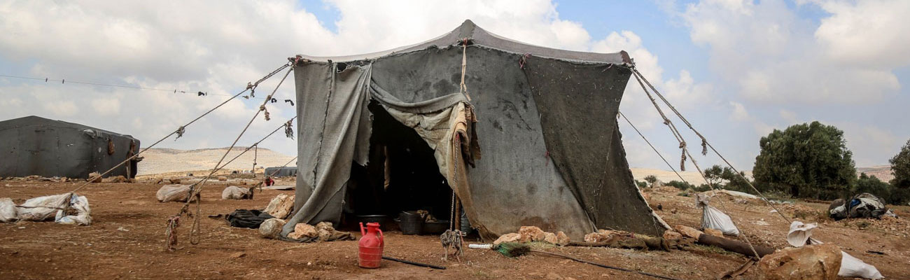 خيمة للنازحين في محافظة إدلب - 2019 (PIN)
