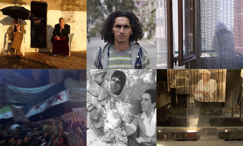 لقطات من أفلام سورية حصلت على منحة آفاق (موقع آفاق- تعديل عنب بلدي)