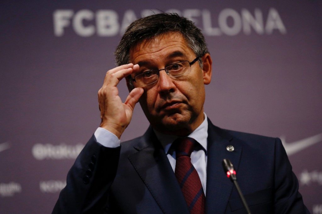 رئيس برشلونة الحالي جوسيب ماريا بارتوميو -(FCB)
