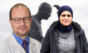 الطبيب السوري زاهر سحلول والمتطوعة ميسون المصري الفائزان بجائزة 