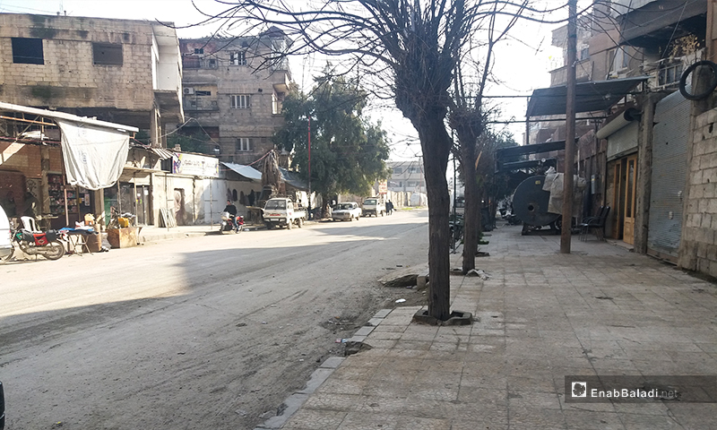 جولة في أحياء مدينة دوما في الغوطة الشرقية 12 من آذار 2020 (عنب بلدي)