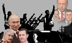 رئيسا روسيا وتركيا والأطراف المتصارعة في سوريا وليبيا (عنب بلدي)