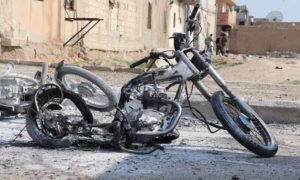 انفجار دراجة نارية في مدينة الشدادي بريف الحسكة - 16 من آذار 2020 (شبكة الخابور)