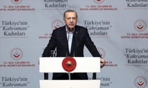 الرئيس التركي، رجب طيب أدروغان - 8 من آذار 2020 (الأناضول)