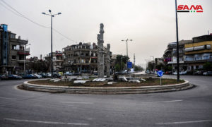 ساحة التحرير وسط العاصمة السورية دمشق 27آ ذار 2020 (سانا)
