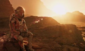 مشهد من فيلم "The Martian" إنتاج عام 2015