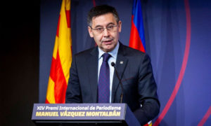 رئيس نادي برشلونة خوسيه بارتوميو (الموقع الرسمي لبرشلونة)