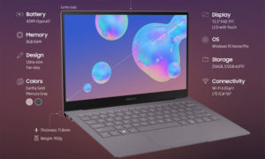 جهاز Galaxy Book S  ( صفحة سامسونج الرسمية)