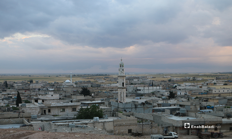 مسجد دابق شمال حلب خلال ساعات عيد الفطر الأولى - 24 أيار 2020 (عنب بلدي/ عبد السلام مجعان) 