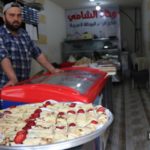جولة في أسواق مدينة الباب قبيل المغرب في رمضان 4 من أيار 2020 (عنب بلدي)