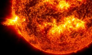 الشمس كما تبدو من مرصد دينميكيات الطاقة الشمسية التابع لوكالة الفضاء الأمريكية (ناسا)