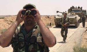 قوات من جيش النظام تتقدم في محافظة درعا - 5 تموز 2018 (سبوتنيك)
