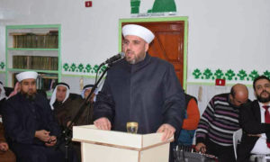 إلقاء خطبة في أحد مساجد درعا - 19 كانون الأول 2020 (مديرية أوقاف درعا)
