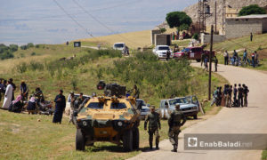 آليات عسكرية تركية في طريقها لتثبيت نقطة عسكرية- 16 من أيار 2018 (عنب بلدي)
