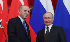 الرئيسان الروسي فلايمير بوتين، والتركي رجب طيب أردوغان- (الأناضول)