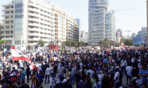 مظاهرات لبنان 6 من حزيران 2020 (تويتر)