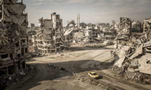 جانب من أحياء حمص المدمرة - 2018 (نايشونال جيوغرافيك)