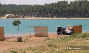 بحيرة ميدانكي في عفرين شمالي سوريا - 21 تموز 2020 (عنب بلدي/عبد السلام مجعان)