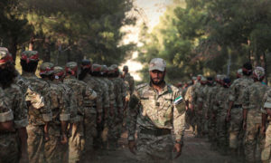 مقاتلون من قوات المهام الخاصة التابعة للجبهة الوطنية للتحرير- 24 من تموز 2020 (عزائم)

