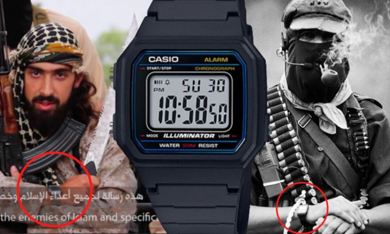 ساعة كاسيو يشتبه أنها تستخدم لعمليات "إرهابية (reaperfeed)