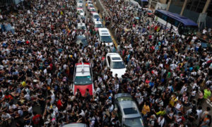 صورة لاحتجاجات في هونج كونج الصينية- (رويترز)