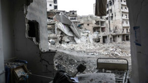 مشفى مدمر بعد غارة جوية في إدلب - 30 كانون الثاني 2020 (وكالة الأناضول)