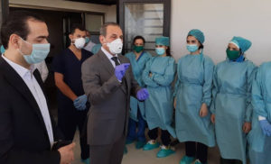 زيارة وزير الصحة السوري لأحد المشافي 31 من تموز 2020 (سانا)