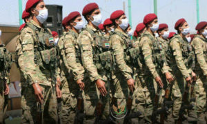 عناصر من الجيش الوطني في ريف حلب - 23 آب 2020 (التوجيه المعنوي)
