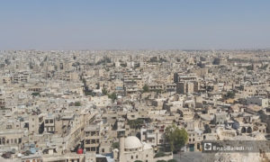 جانب من مدينة حلب كما تظهر من قلعتها - 28 آب 2020 (عنب بلدي)