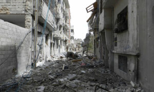 حي بابا عمرو في حمص - 3 من شباط 2012 - (wikipedia)