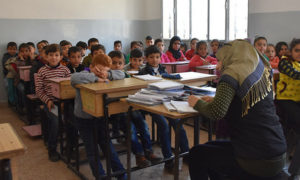 مدرسة في منطقة عفرين بريف حلب - 2018 (yenisafak)