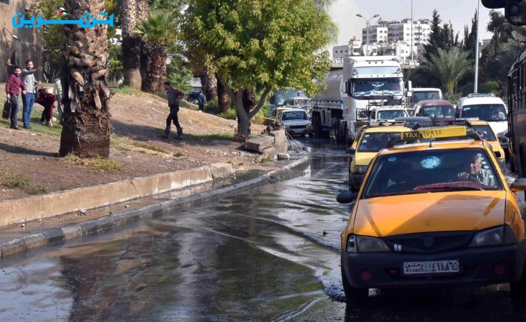 سيول في نهر عيشة في دمشق - 2 من تشرين الثاني (صحيفة تشرين)