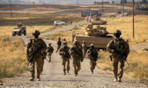 قوات أمريكية في دورية شمال شرقي سوريا 3 من تشرين الثاني 2020 (القيادة المركزية للقوات الأمريكية)