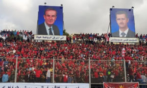 جماهير في ملعب الحمدانية خلال مباراة نادي الحرية وضيفه الاتحاد 6 من تشرين الثاني 2020 (إذاعة شام إف إم)