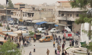 انفجار عبوة ناسفة بسوق الخضار الواقع بمستودع الأعلاف (المجلس المحلي لمدينة رأس العين)