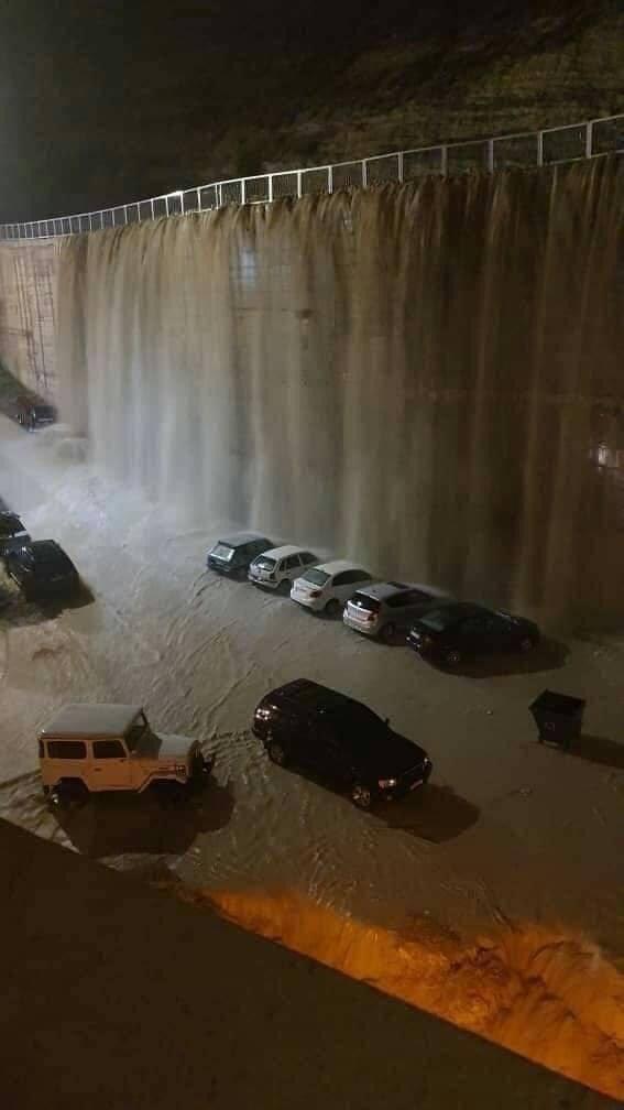 الأمطار في مشروع دمر - الأحد 1 من تشرين الثاني 2020(متداول عبر فيس بوك)